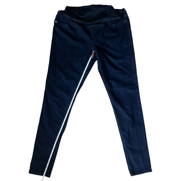 Isabel Maternity Jegging by Ingrid & Isabel Size 2/26 Black Panel Dark Blue Pant - Picture 8 of 10